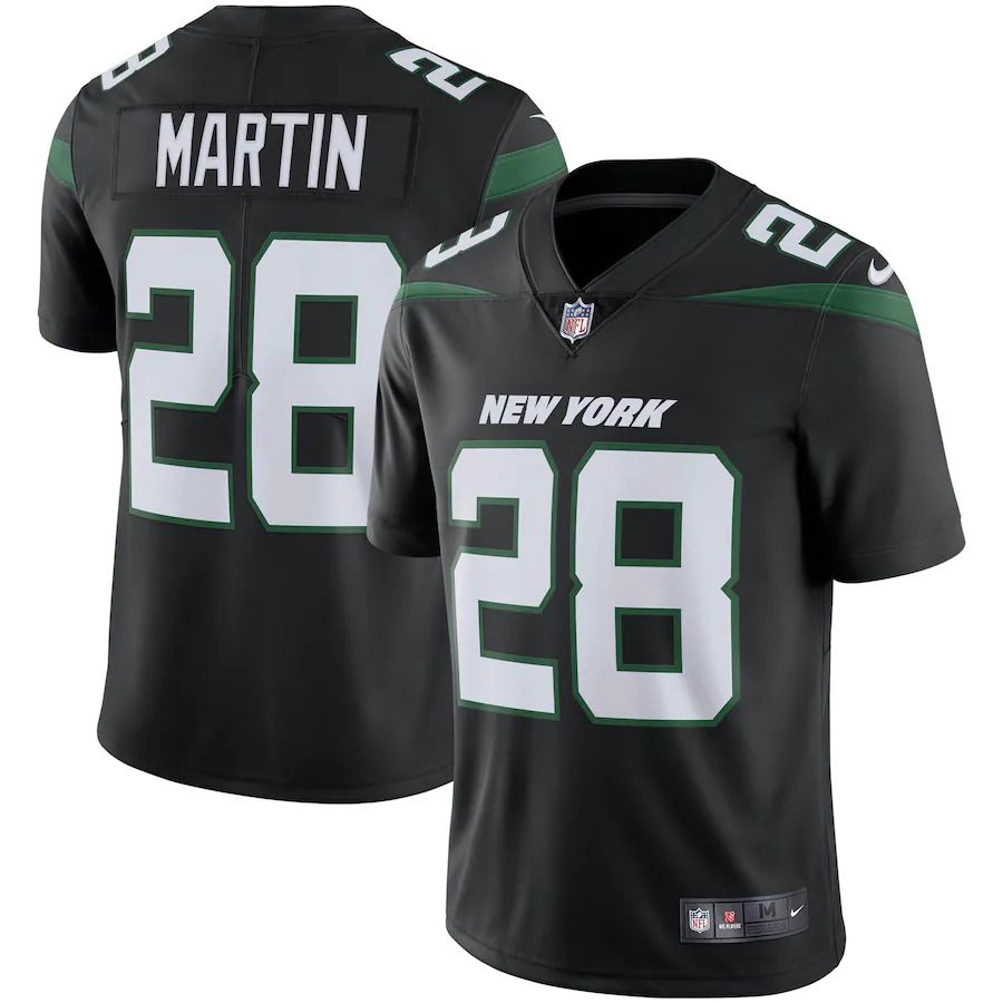 Men New York Jets #28 Curtis Martin Nike Stealth Black Retired Player Limited Team NFL Jersey->new york jets->NFL Jersey